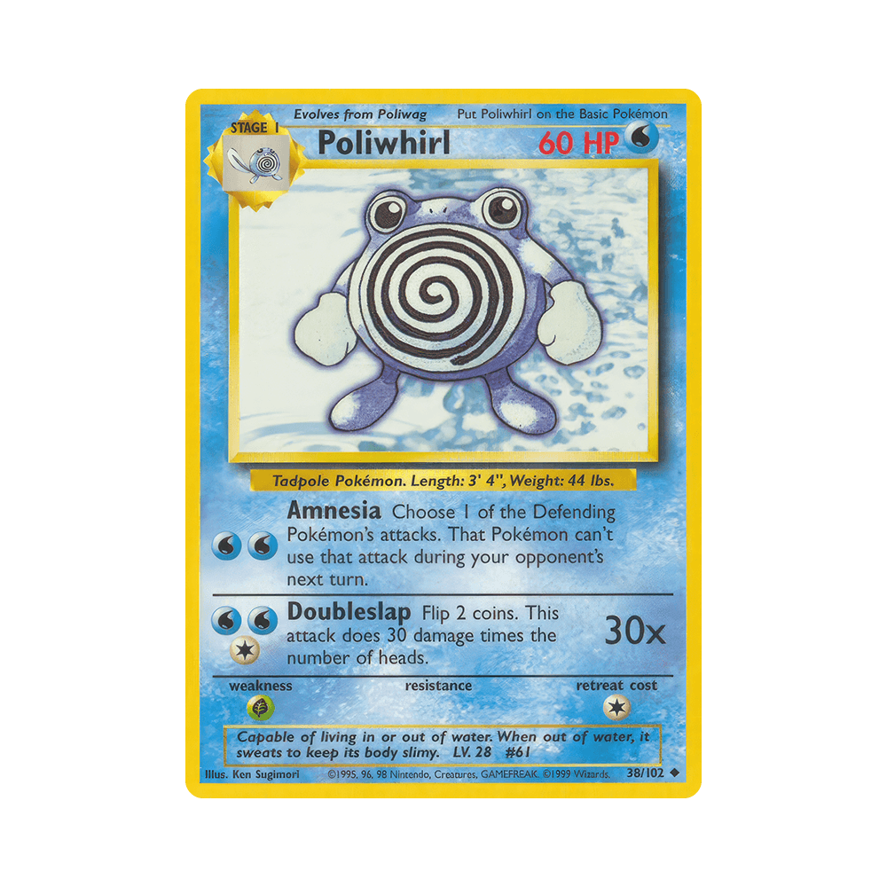 038/102 Poliwhirl Non Comune Unlimited (ITA) - Set Base rr