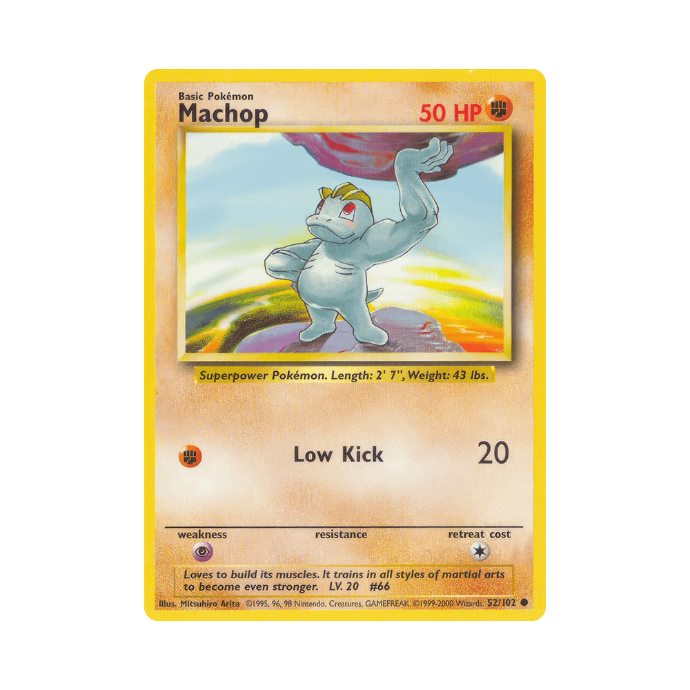 052/102 Machop Comune Unlimited (ITA) - Set Base rr