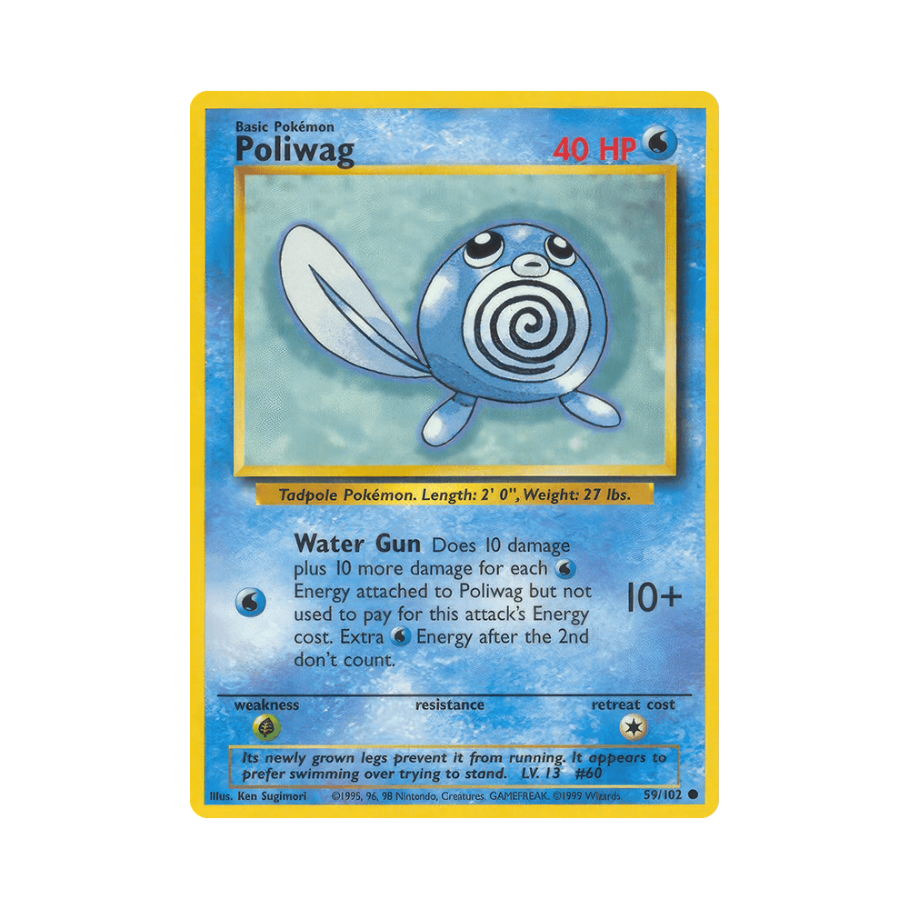 059/102 Poliwag Comune Unlimited (ITA) - Set Base rr