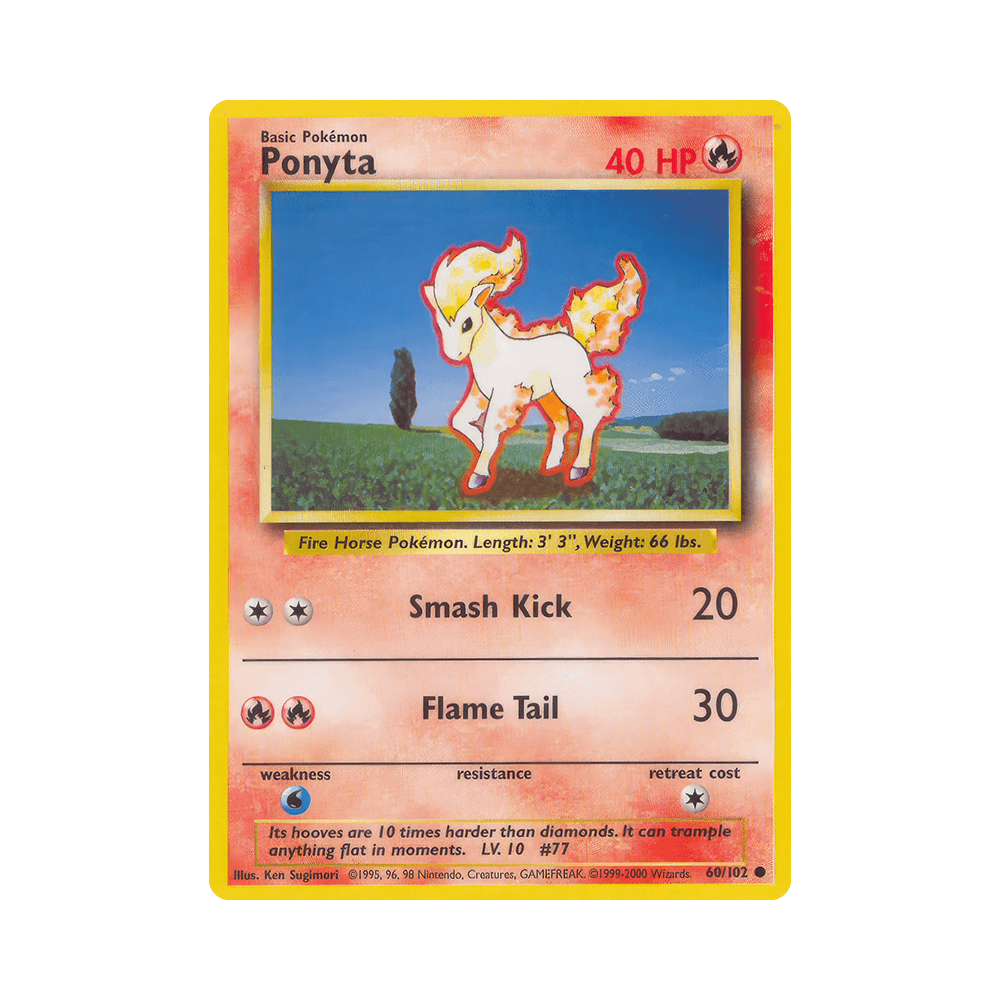 060/102 Ponyta Comune Unlimited (ITA) - Set Base rr