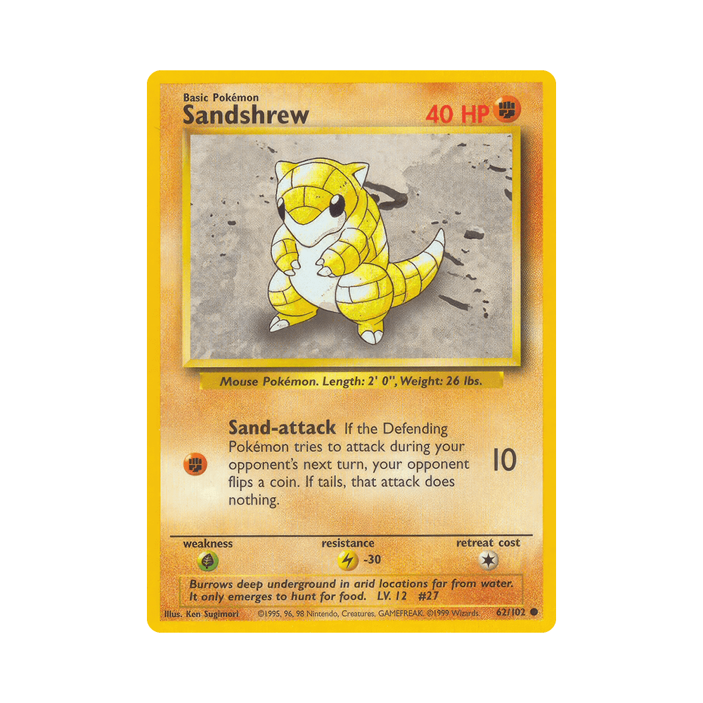 062/102 Sandshrew Comune Unlimited (ITA) - Set Base rr