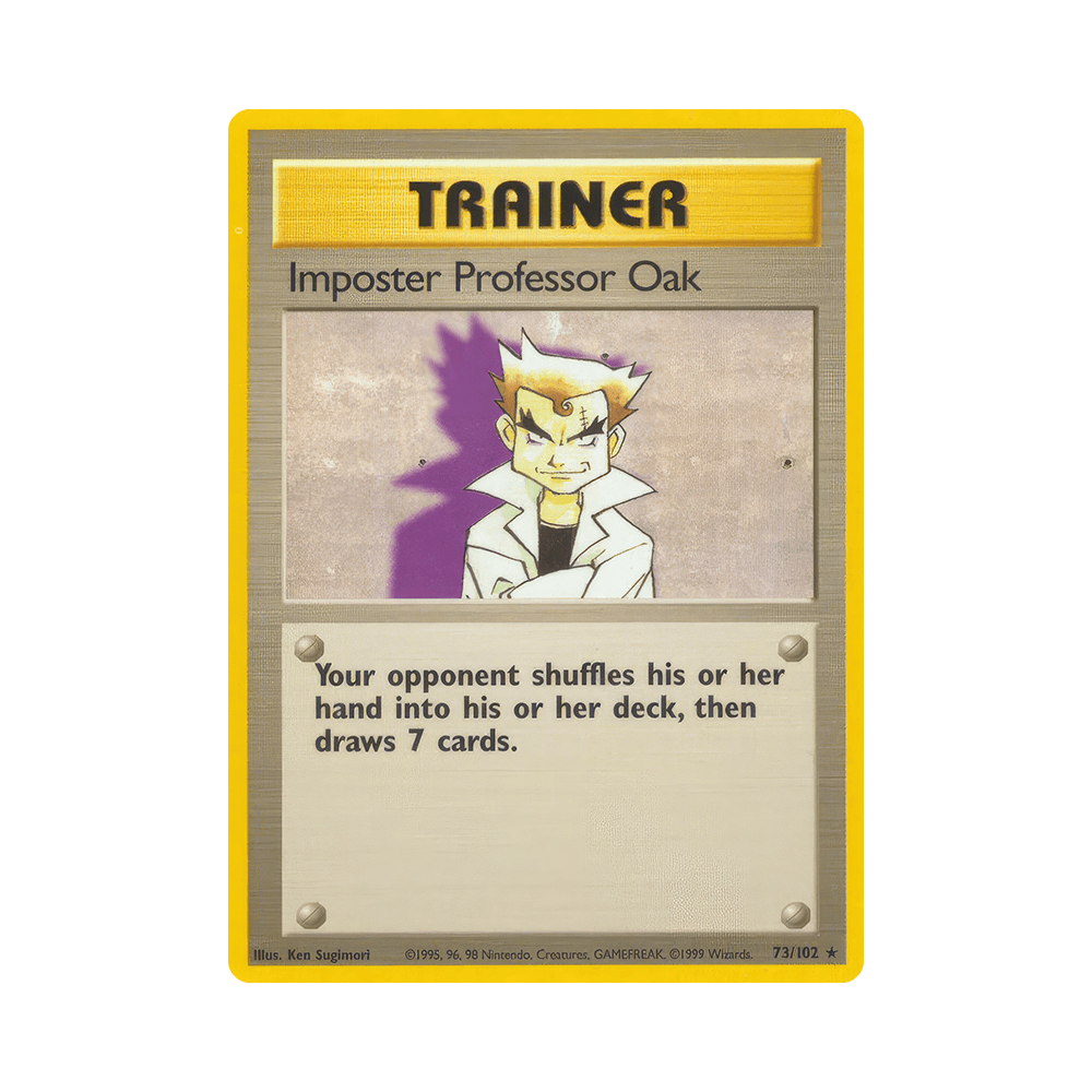 073/102 Professor Oak, L'Impostore Rara Unlimited (ITA) - Set Base rr