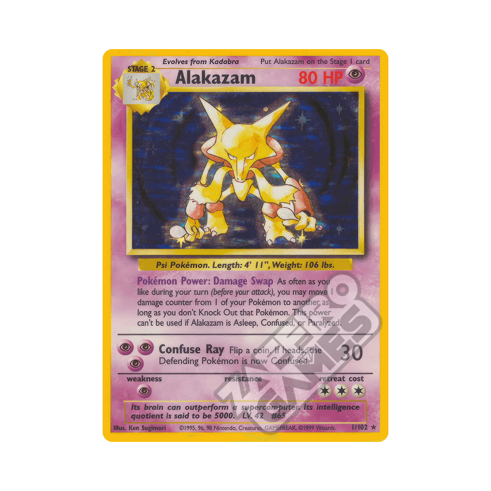 001/102 Alakazam Holo Unlimited (ITA) - Set Base rr