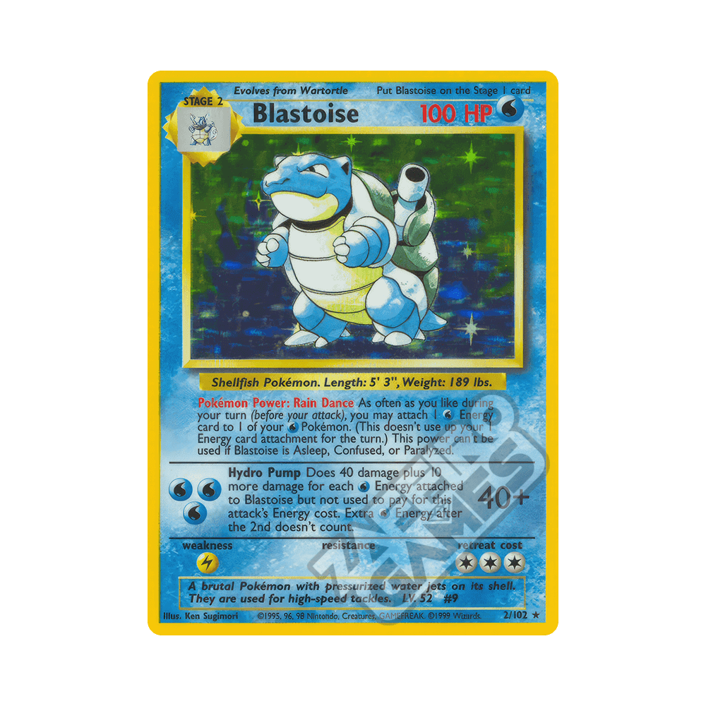 002/102 Blastoise Holo Unlimited (ITA) - Set Base rr