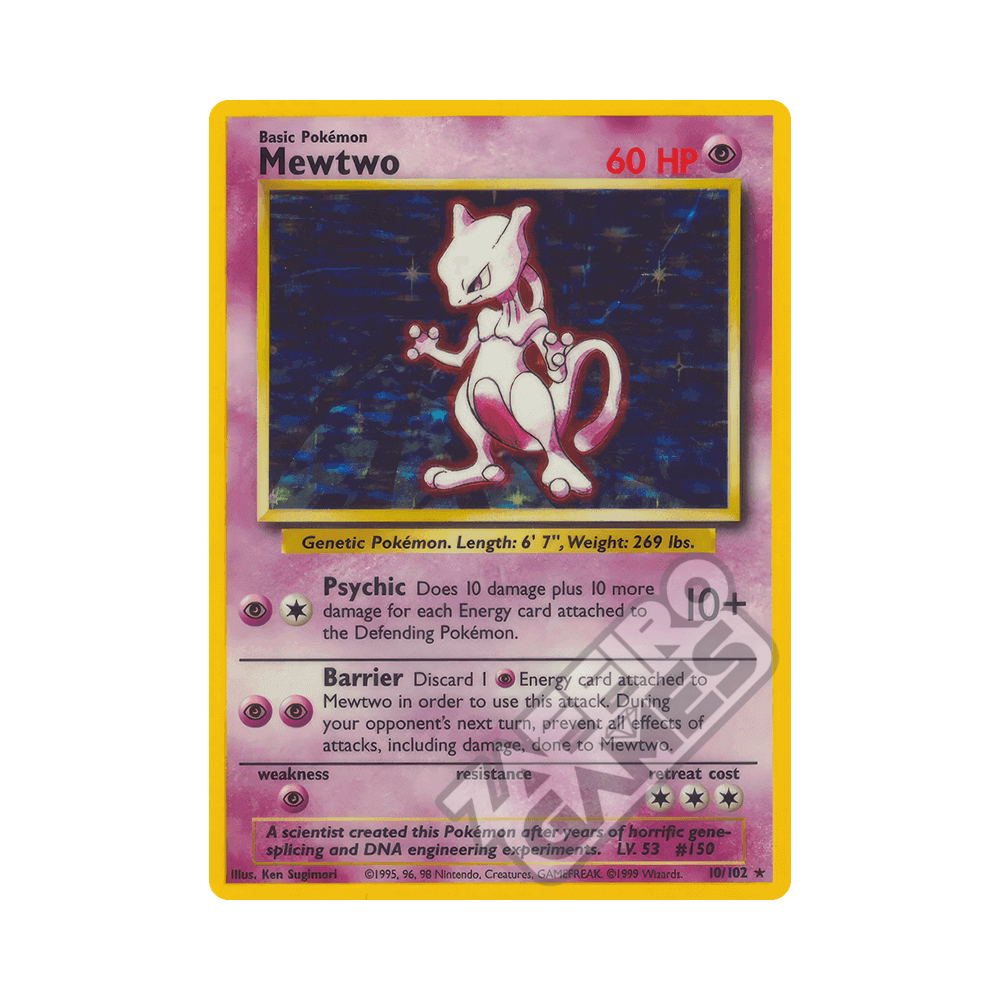 010/102 Mewtwo Holo Unlimited (ITA) - Set Base rr