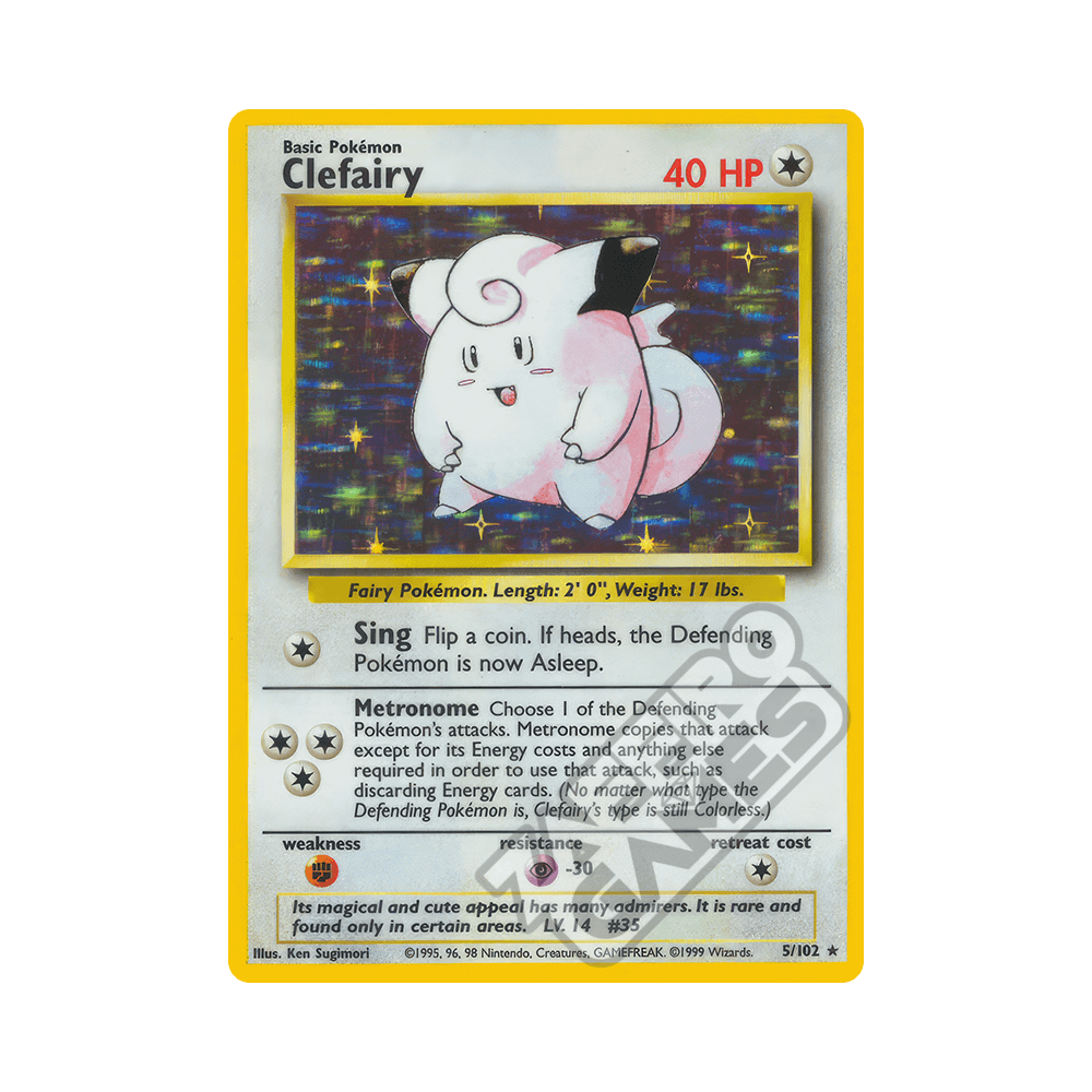 005/102 Clefairy Holo Unlimited (ITA) - Set Base rr