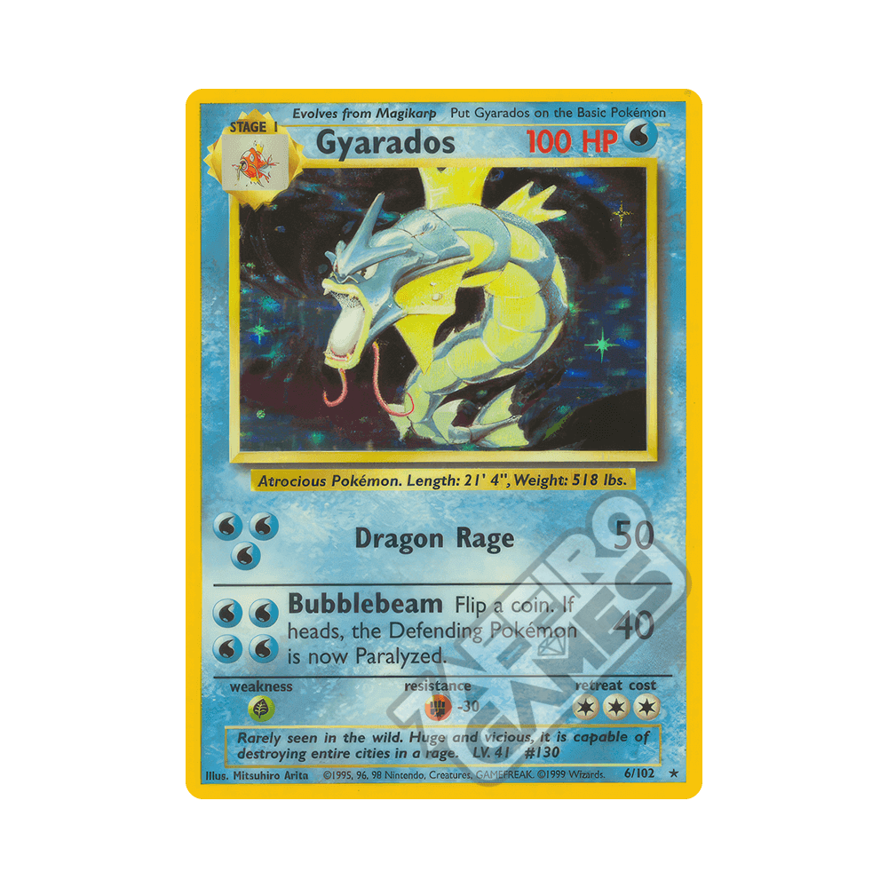 006/102 Gyarados Holo Unlimited (ITA) - Set Base rr