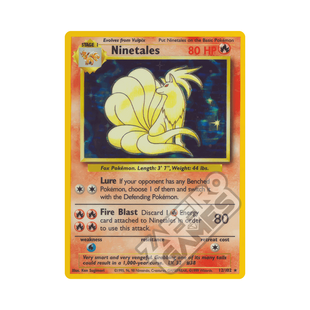 012/102 Ninetales Holo Unlimited (ITA) - Set Base rr