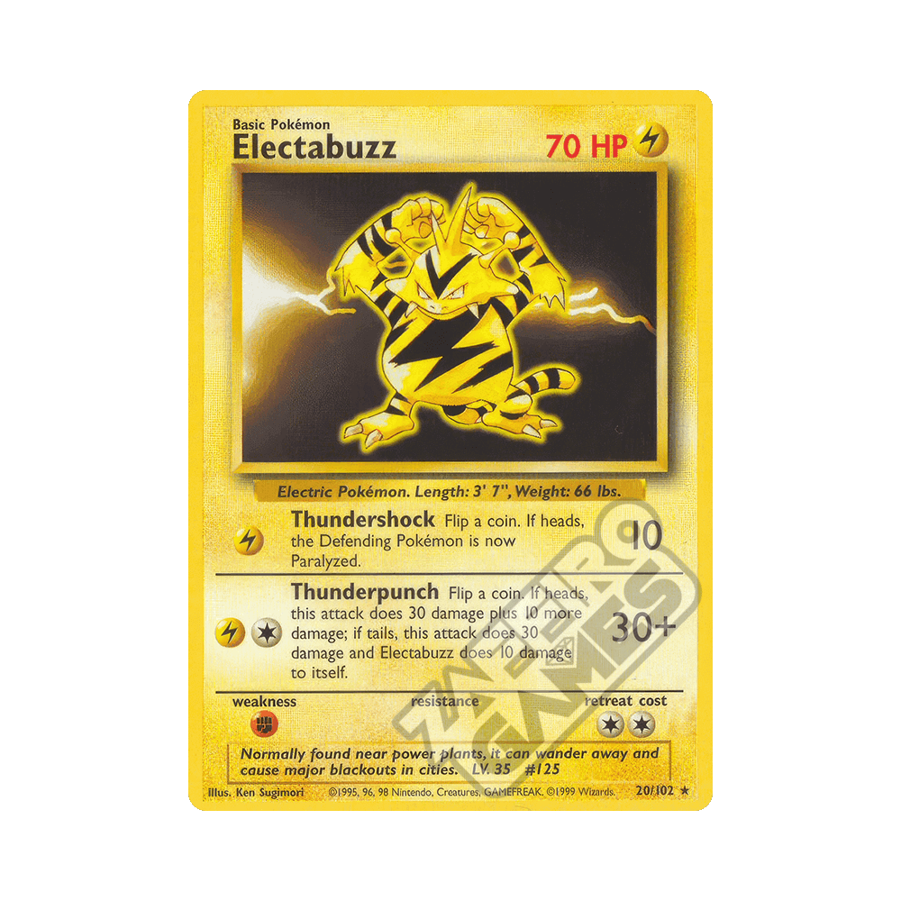 020/102 Electabuzz Rara Unlimited (ITA) - Set Base rr