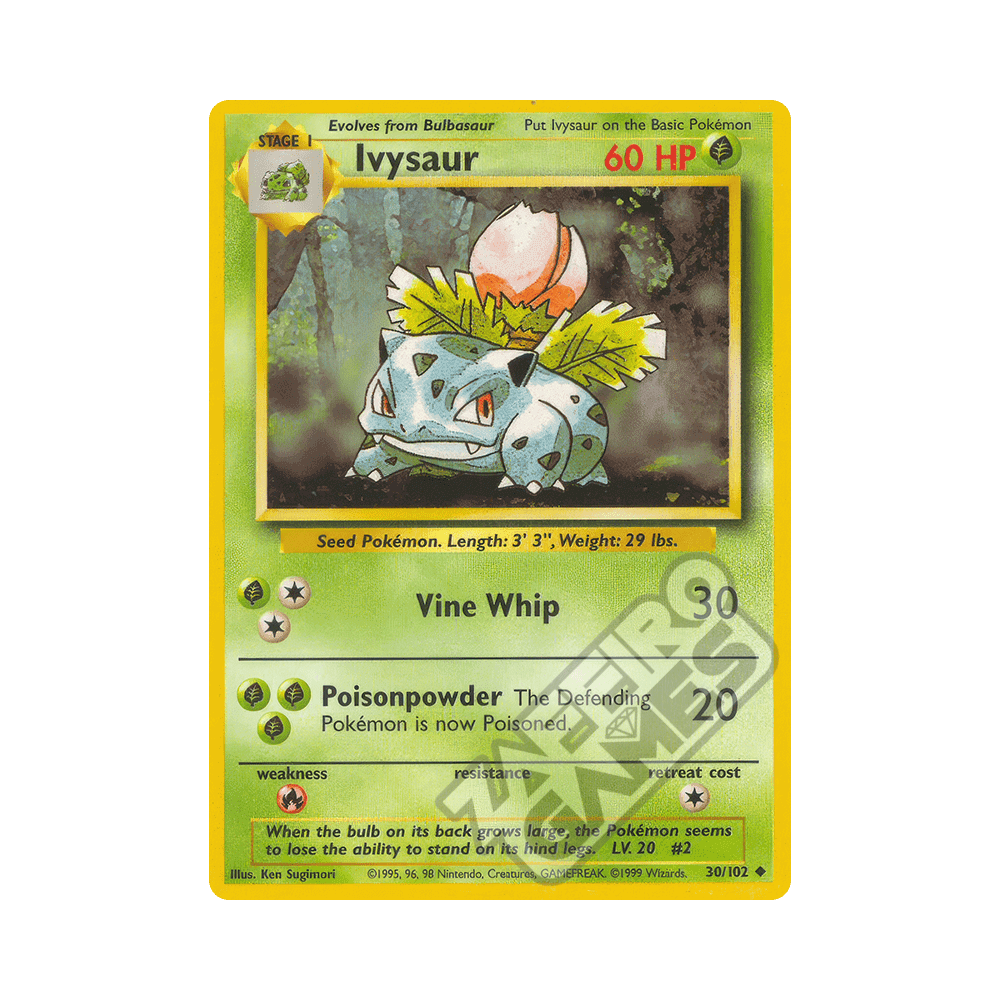 030/102 Ivysaur Non Comune Unlimited (ITA) - Set Base rr