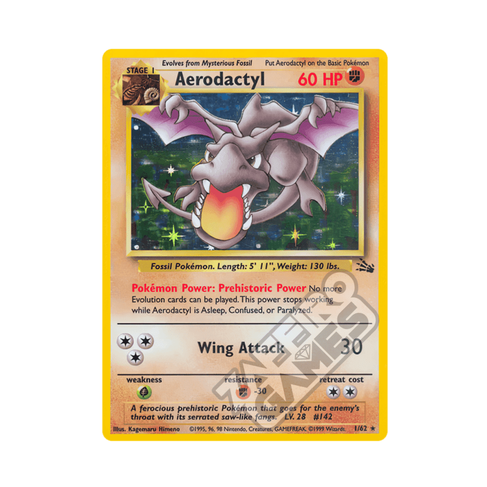 01/62 Aerodactyl Holo Unlimited (ITA) - Fossil rr