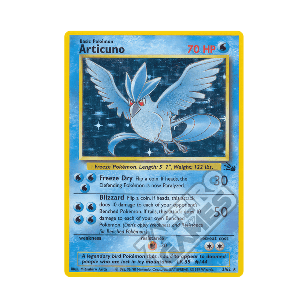 02/62 Articuno Holo Unlimited (ITA) - Fossil rr