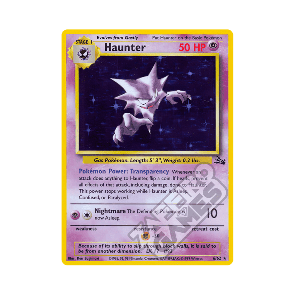 06/62 Haunter Holo Unlimited (ITA) - Fossil rr