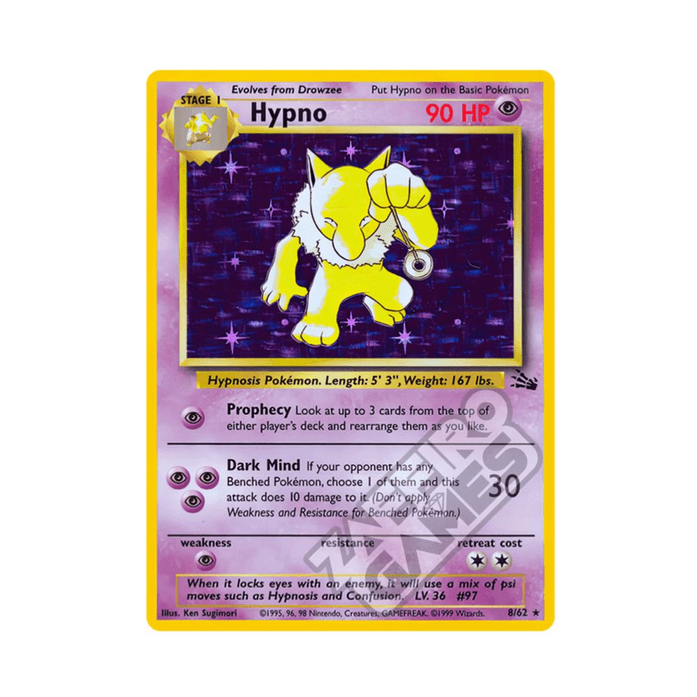 08/62 Hypno Holo Unlimited (ITA) - Fossil rr