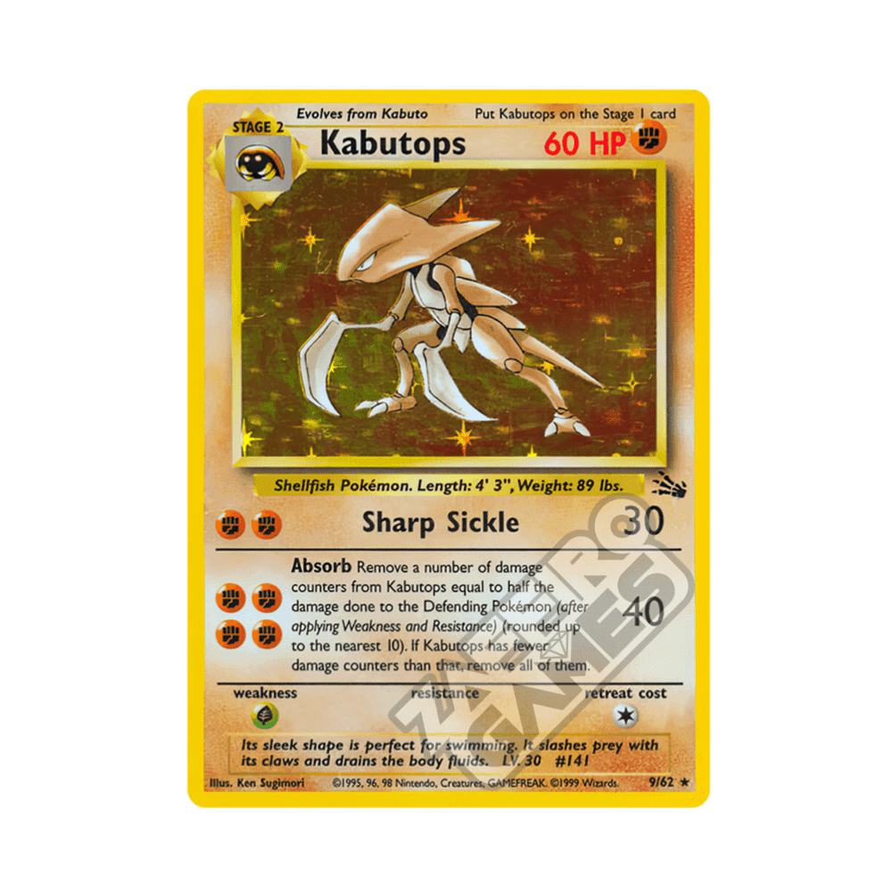 09/62 Kabutops Holo Unlimited (ITA) - Fossil rr