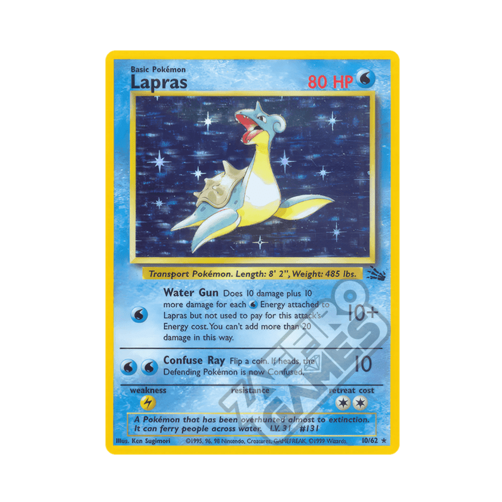 10/62 Lapras Holo Unlimited (ITA) - Fossil rr