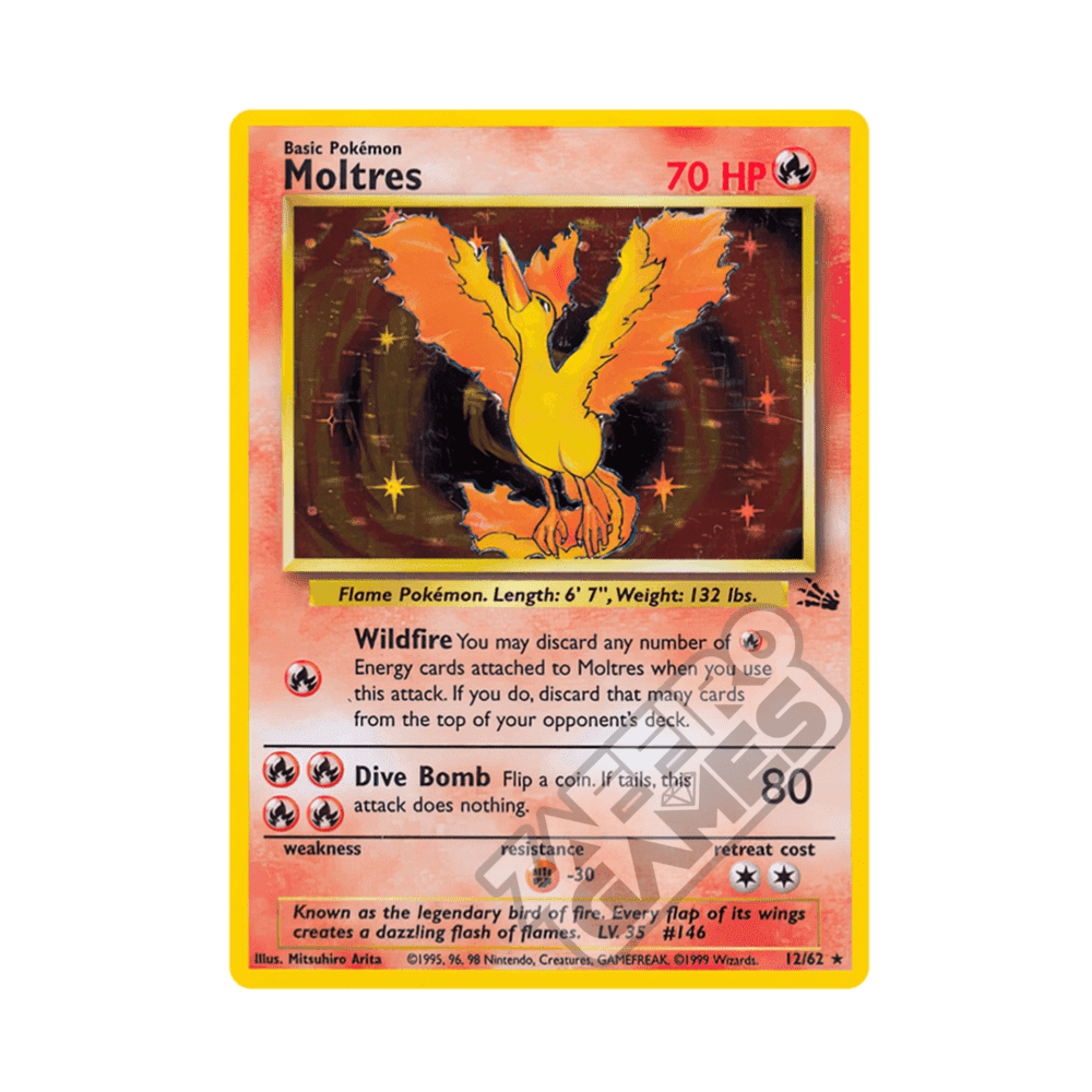 12/62 Moltres Holo Unlimited (ITA) - Fossil rr