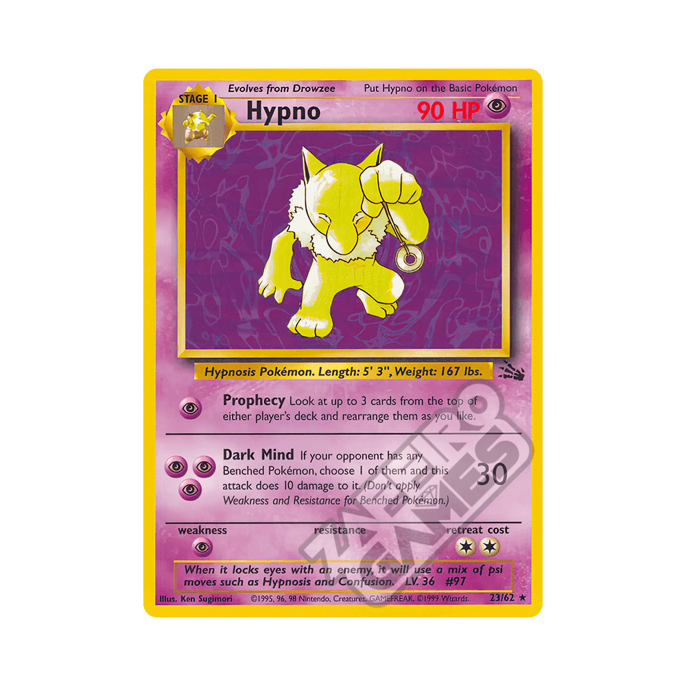 23/62 Hypno Rara Unlimited (ITA) - Fossil rr