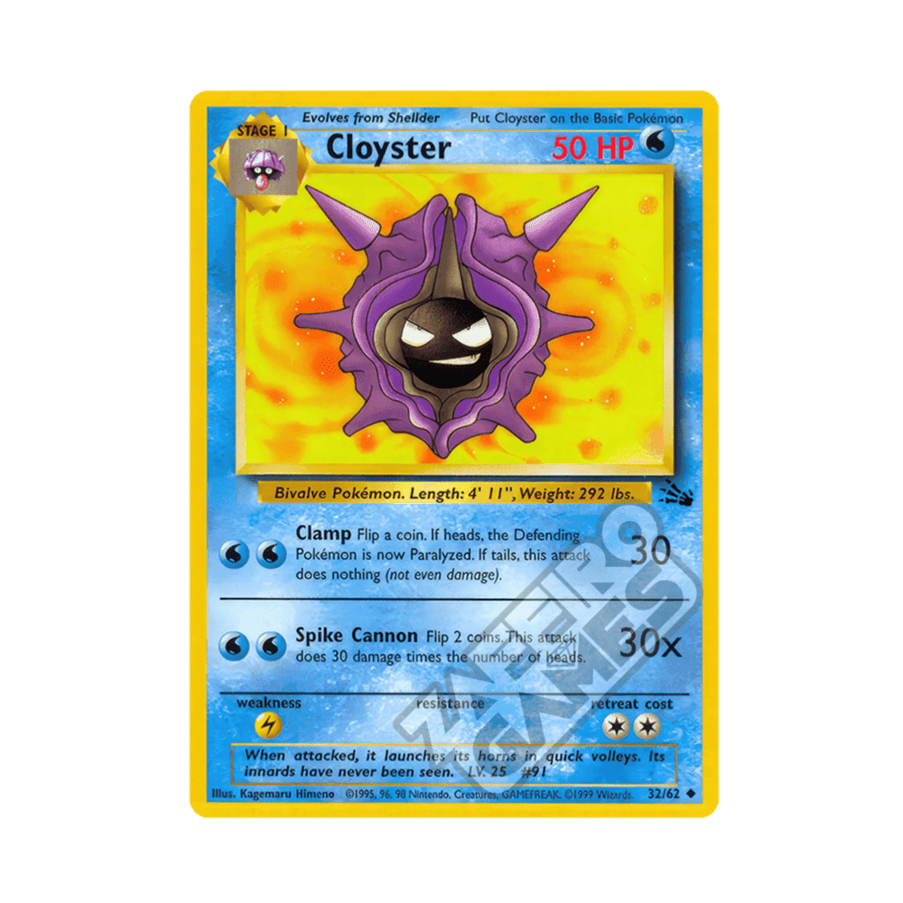 32/62 Cloyster Non comune Unlimited (ITA) - Fossil rr