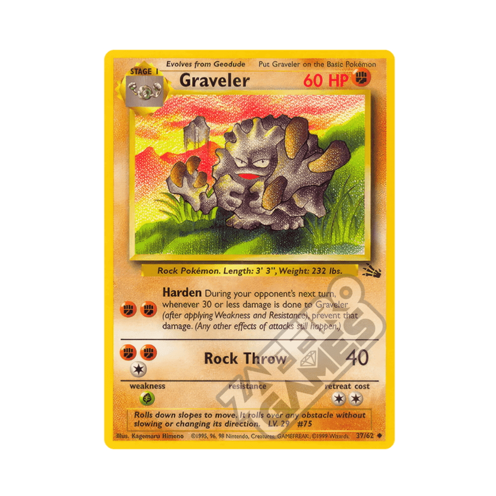 37/62 Graveler Non comune Unlimited (ITA) - Fossil rr