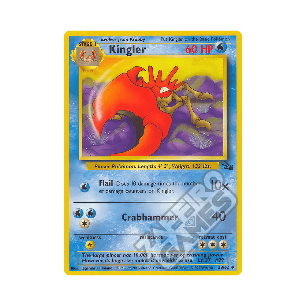 38/62 Kingler Non comune Unlimited (ITA) - Fossil rr