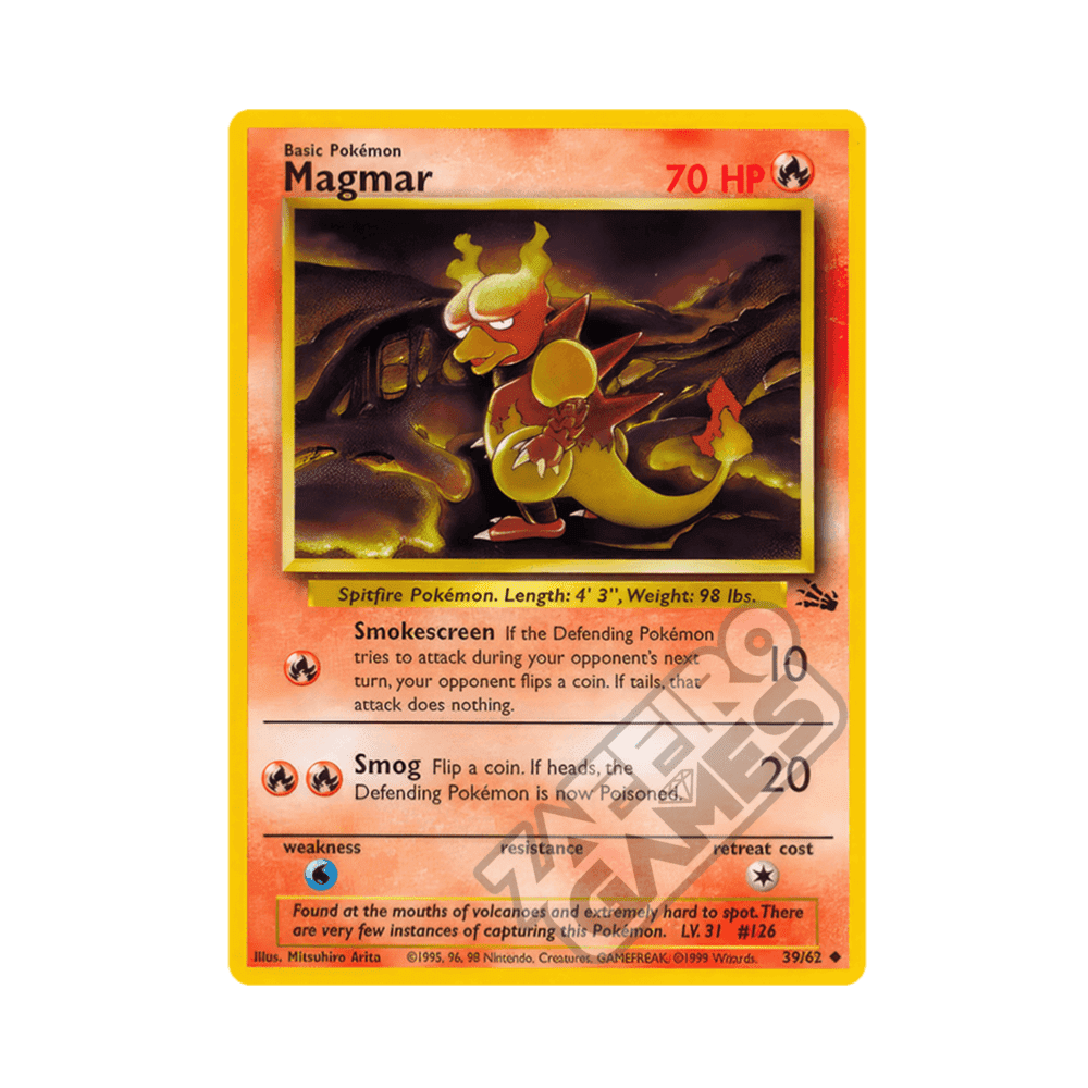 39/62 Magmar Non comune Unlimited (ITA) - Fossil rr