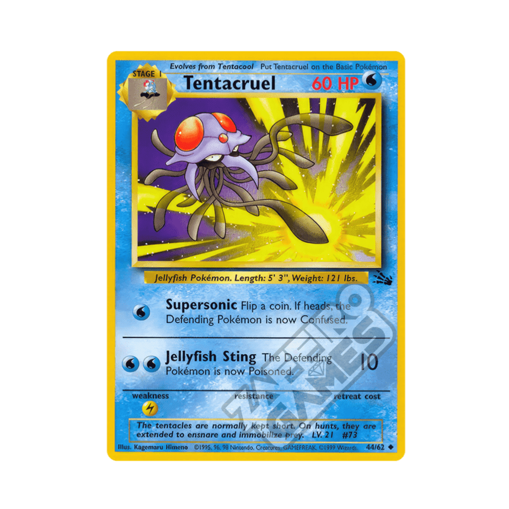 44/62 Tentacruel Non comune Unlimited (ITA) - Fossil rr