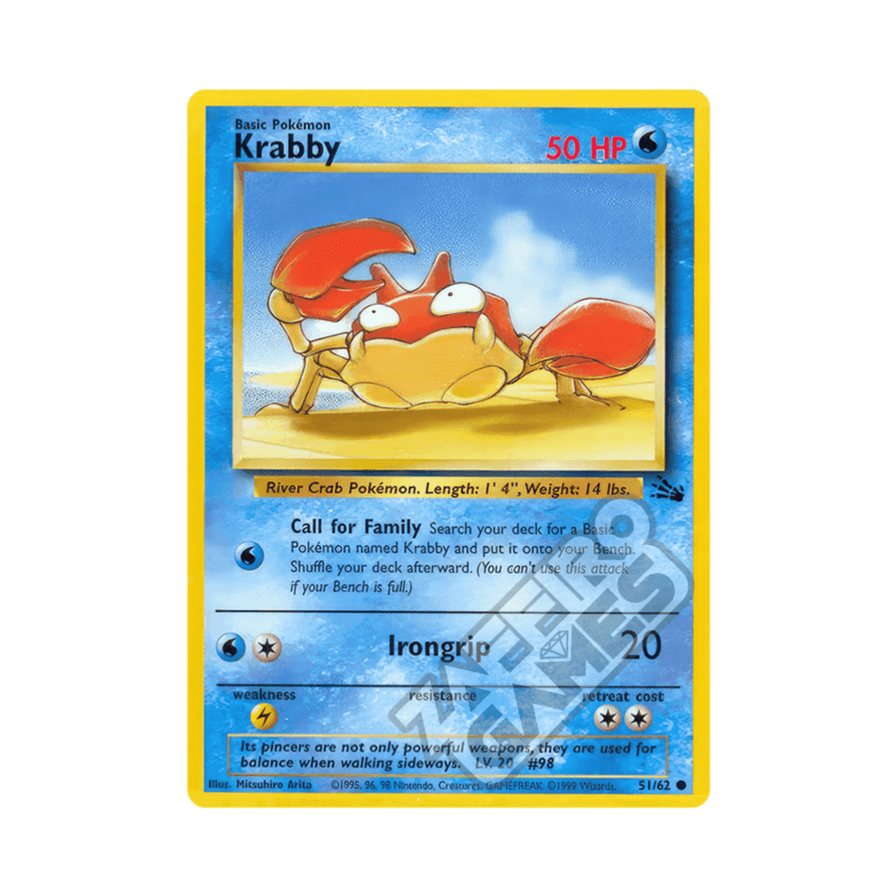 51/62 Krabby Comune Unlimited (ITA) - Fossil rr