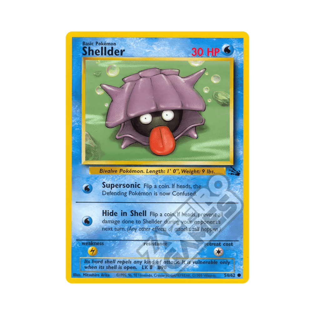 54/62 Shellder Comune Unlimited (ITA) - Fossil rr