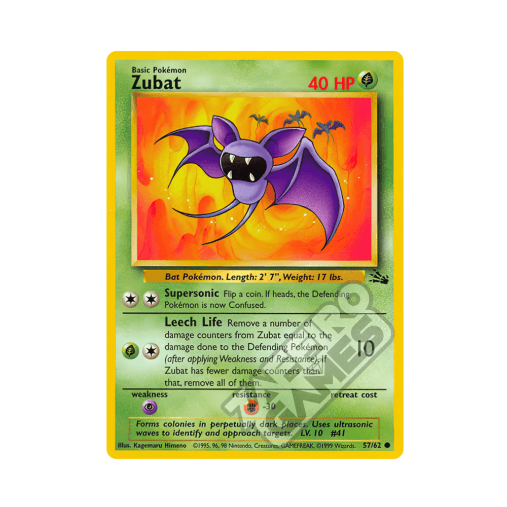 57/62 Zubat Comune Unlimited (ITA) - Fossil rr