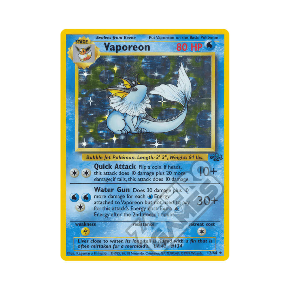 12/64 Vaporeon Holo Unlimited (ITA) - Jungle rr
