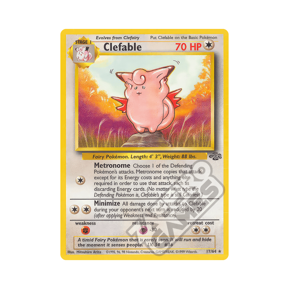 17/64 Clefable Rara Unlimited (ITA) - Jungle rr