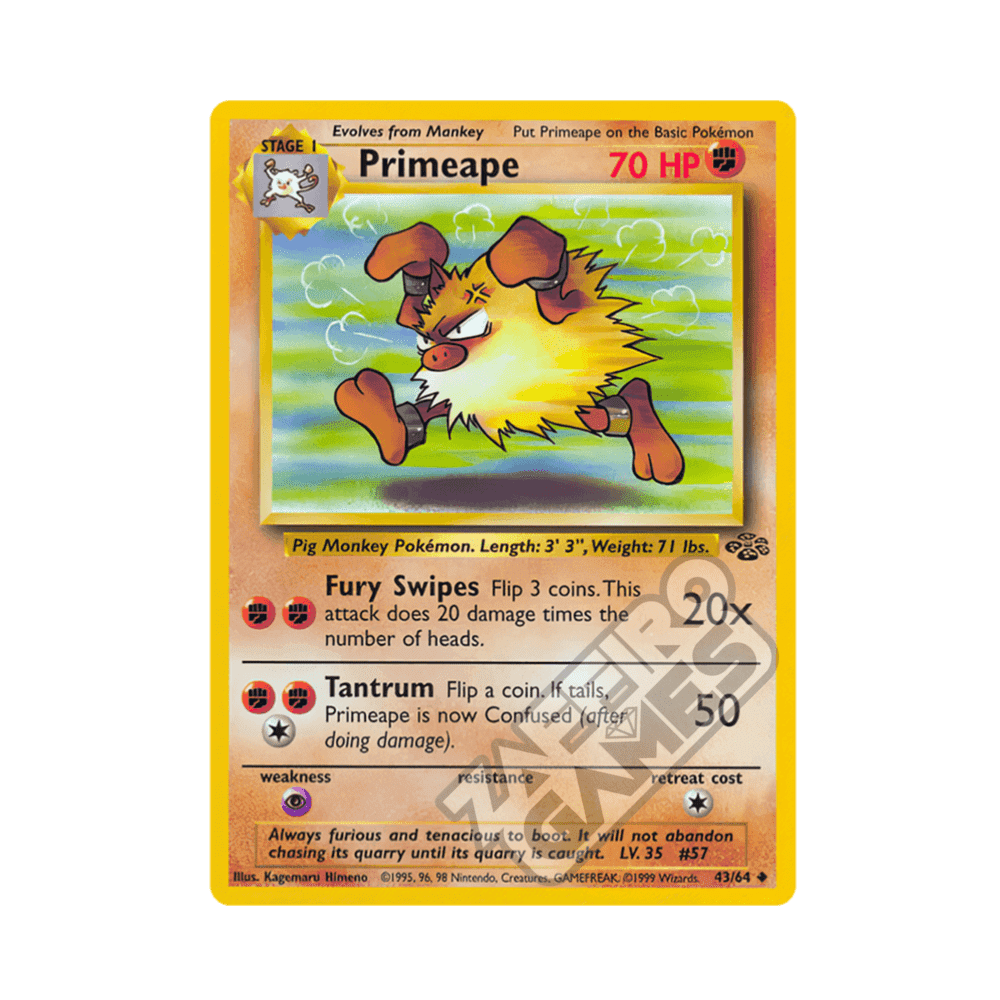 43/64 Primeape Non Comune Unlimited (ITA) - Jungle rr