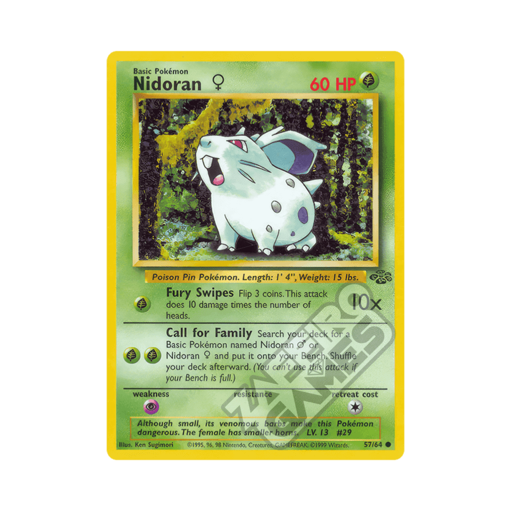 57/64 Nidoran Comune Unlimited (ITA) - Jungle rr
