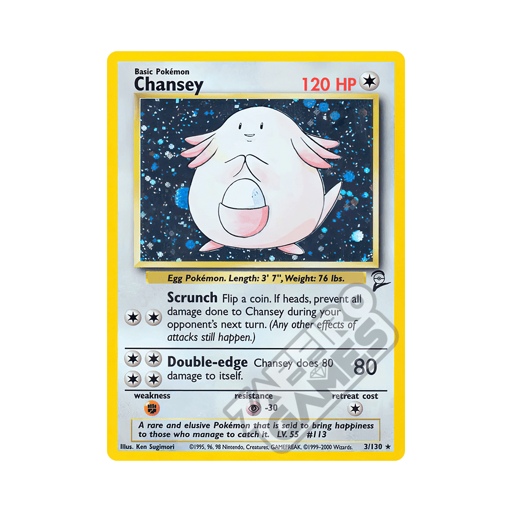 003/130 Chansey Holo (ENG) - Set Base 2 rr