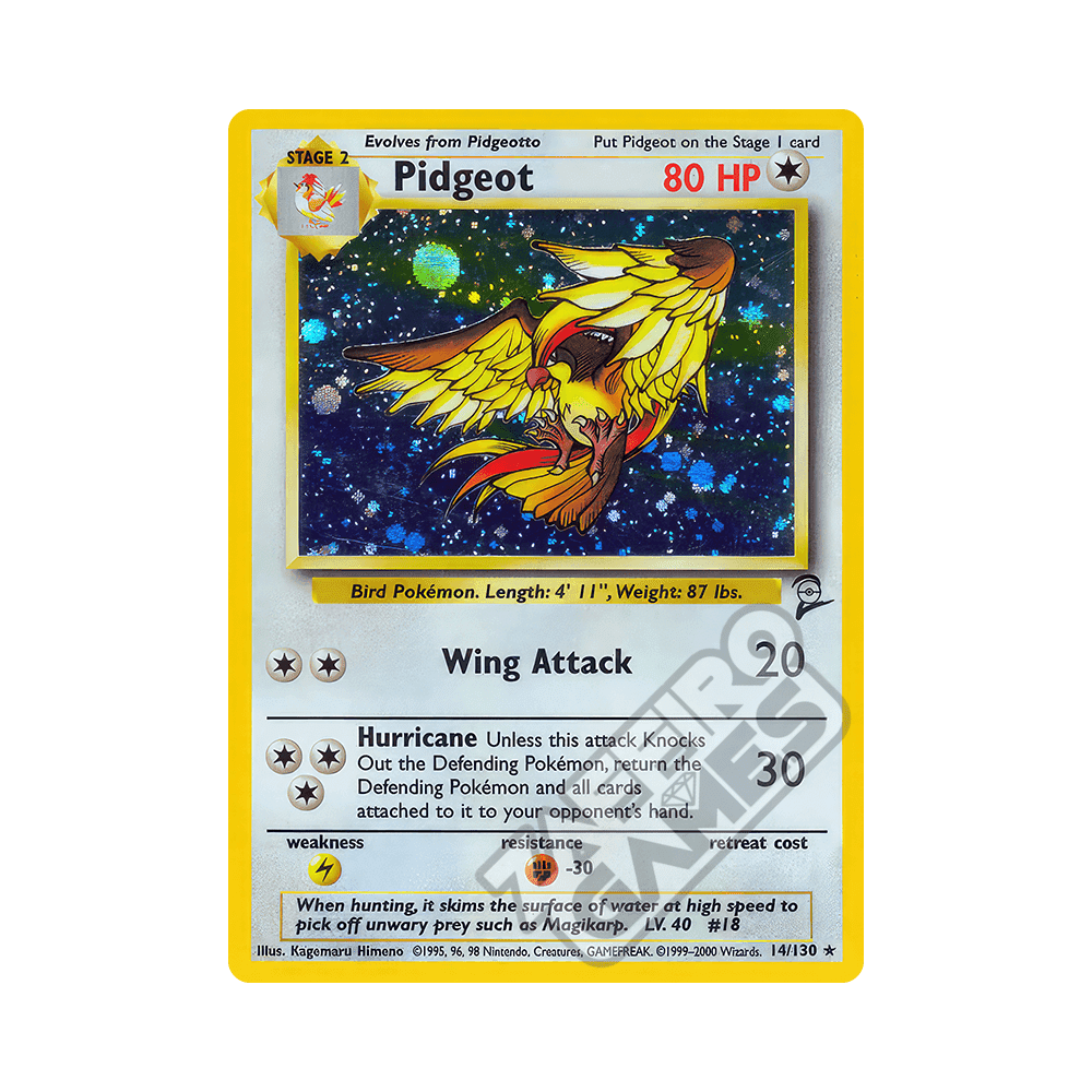 014/130 Pidgeot Holo (ENG) - Set Base 2 rr