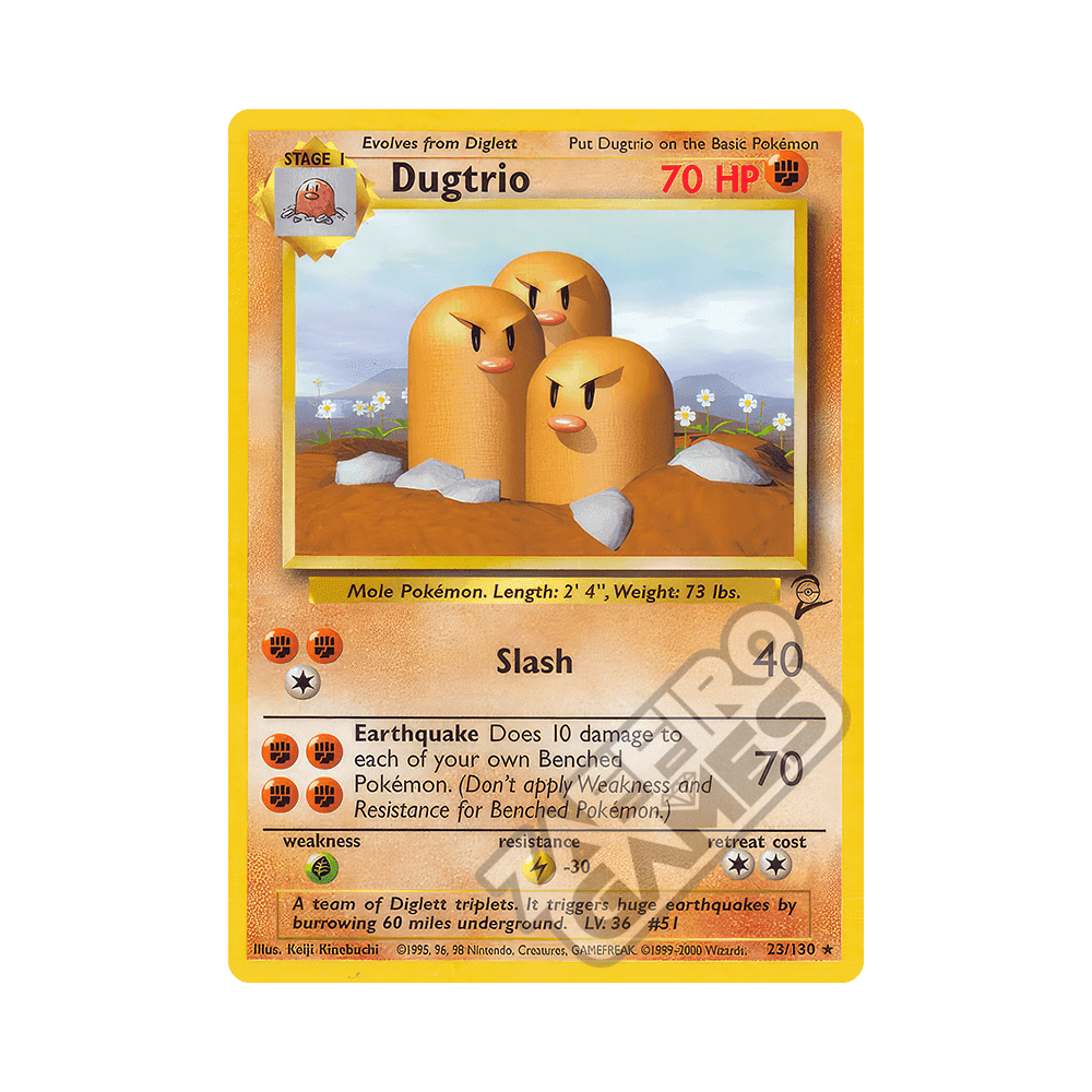 023/130 Dugtrio Rara (ENG) - Set Base 2 rr