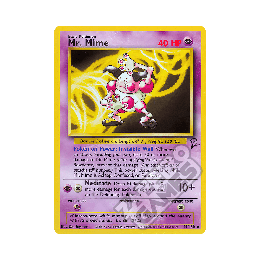 027/130 Mr. Mime Rara (ENG) - Set Base 2 rr