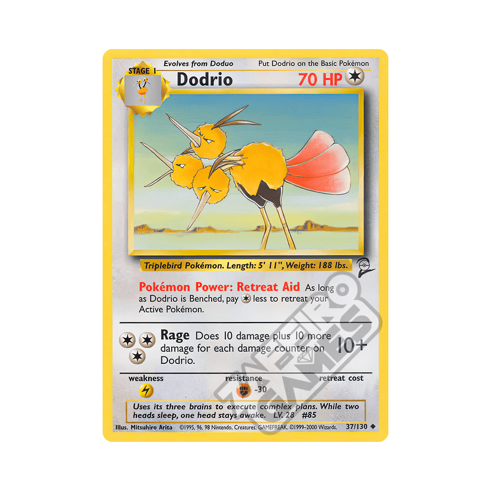 037/130 Dodrio Non Comune (ENG) - Set Base 2 rr