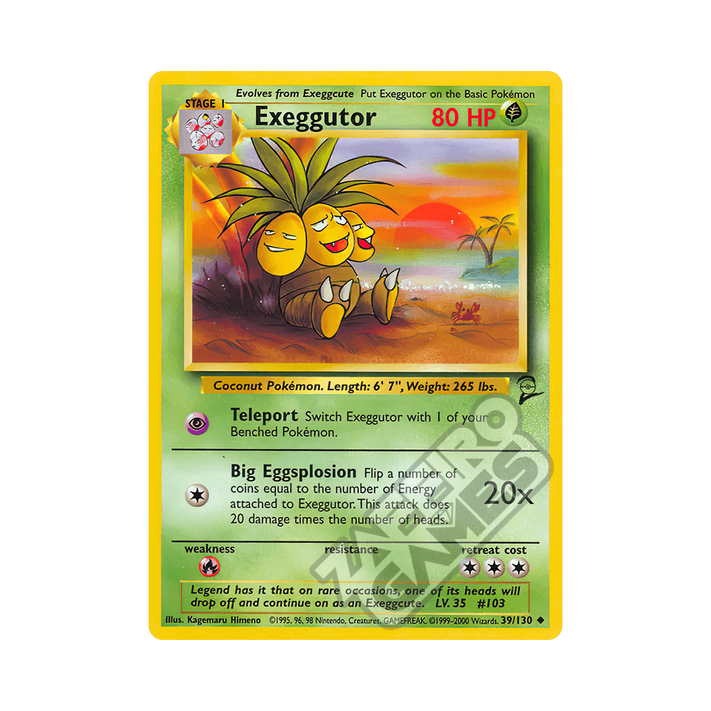 039/130 Exeggutor Non Comune (ENG) - Set Base 2 rr
