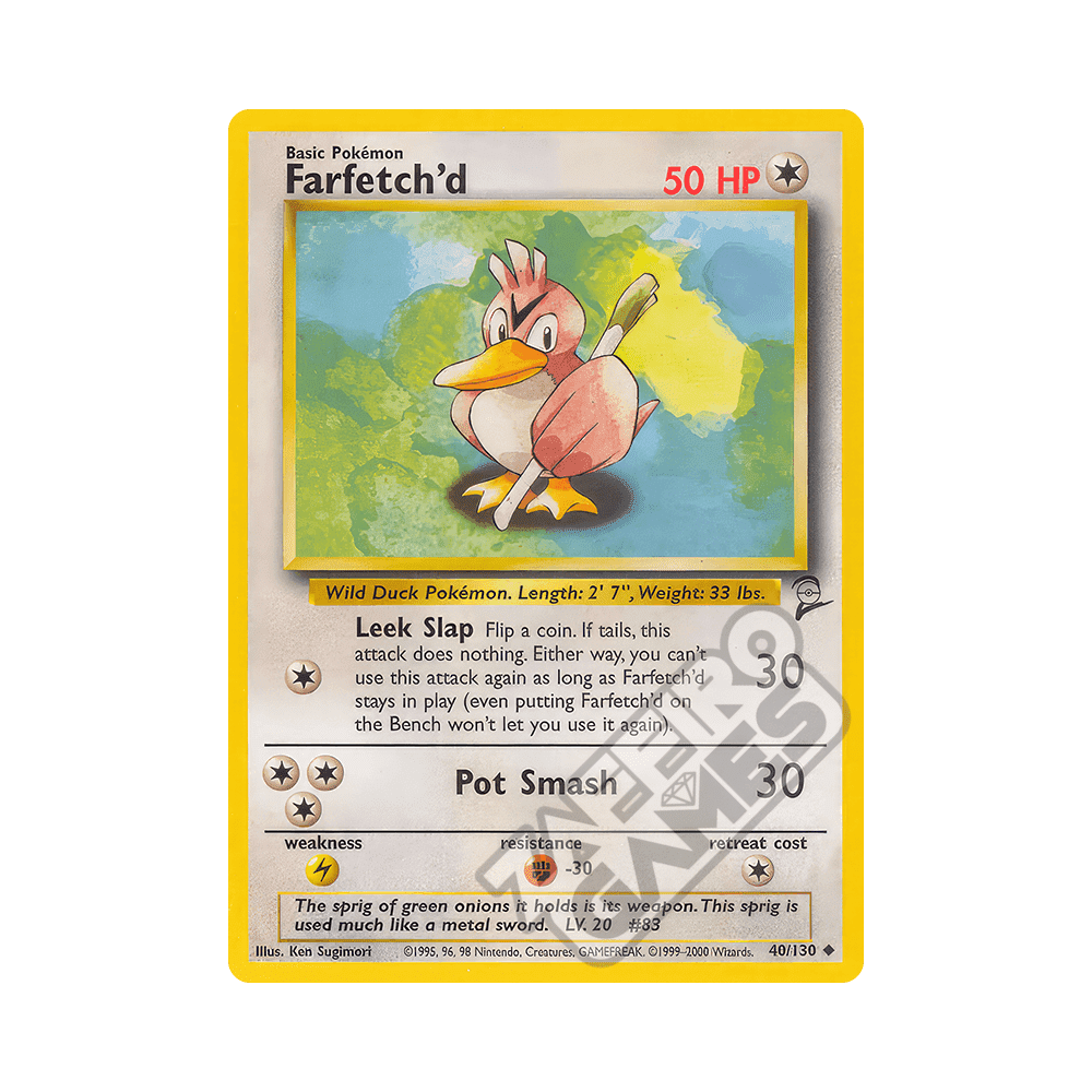 040/130 Farfetch'd Non Comune (ENG) - Set Base 2 rr