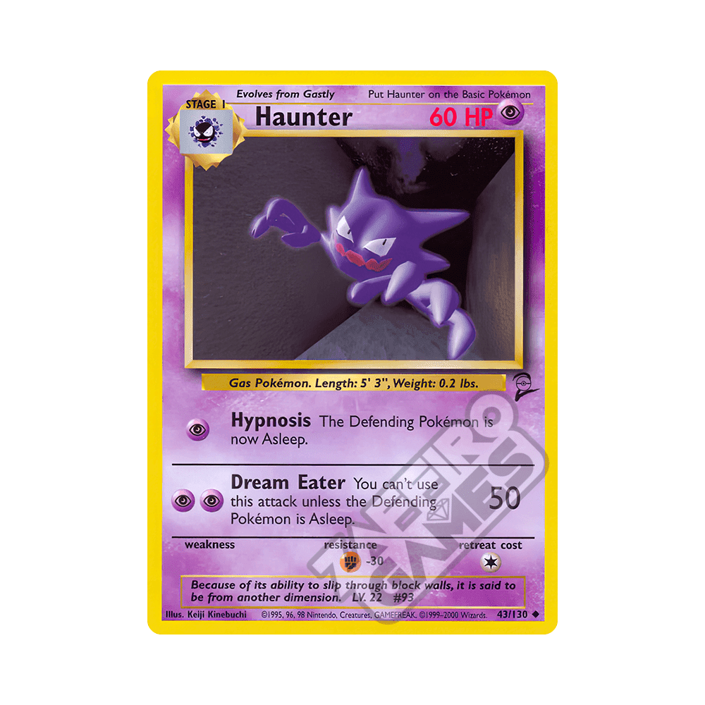 043/130 Haunter Non Comune (ENG) - Set Base 2 rr