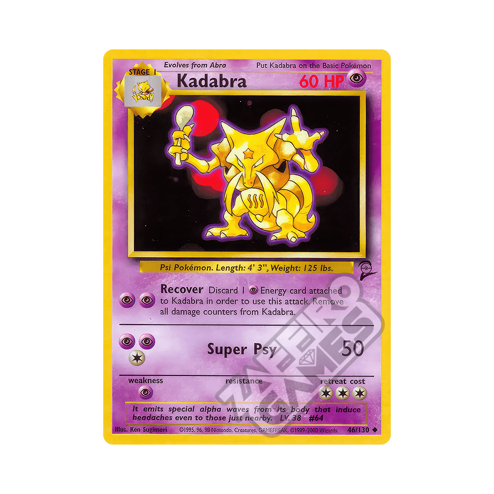 046/130 Kadabra Non Comune (ENG) - Set Base 2 rr