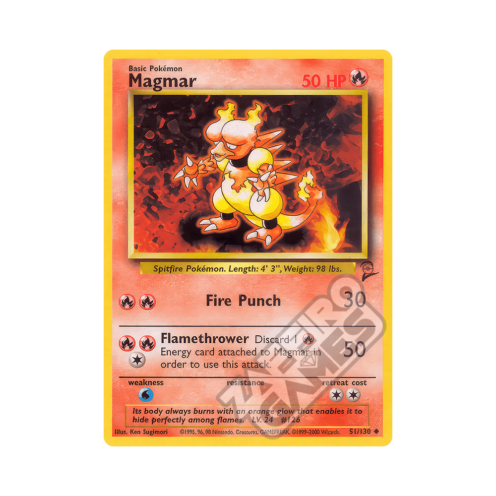 051/130 Magmar Non Comune (ENG) - Set Base 2 rr