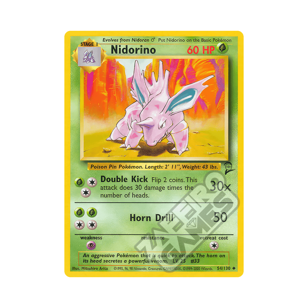 054/130 Nidorino Non Comune (ENG) - Set Base 2 rr