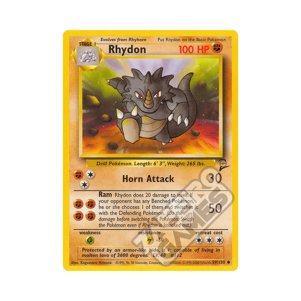 059/130 Rhydon Non Comune (ENG) - Set Base 2 rr