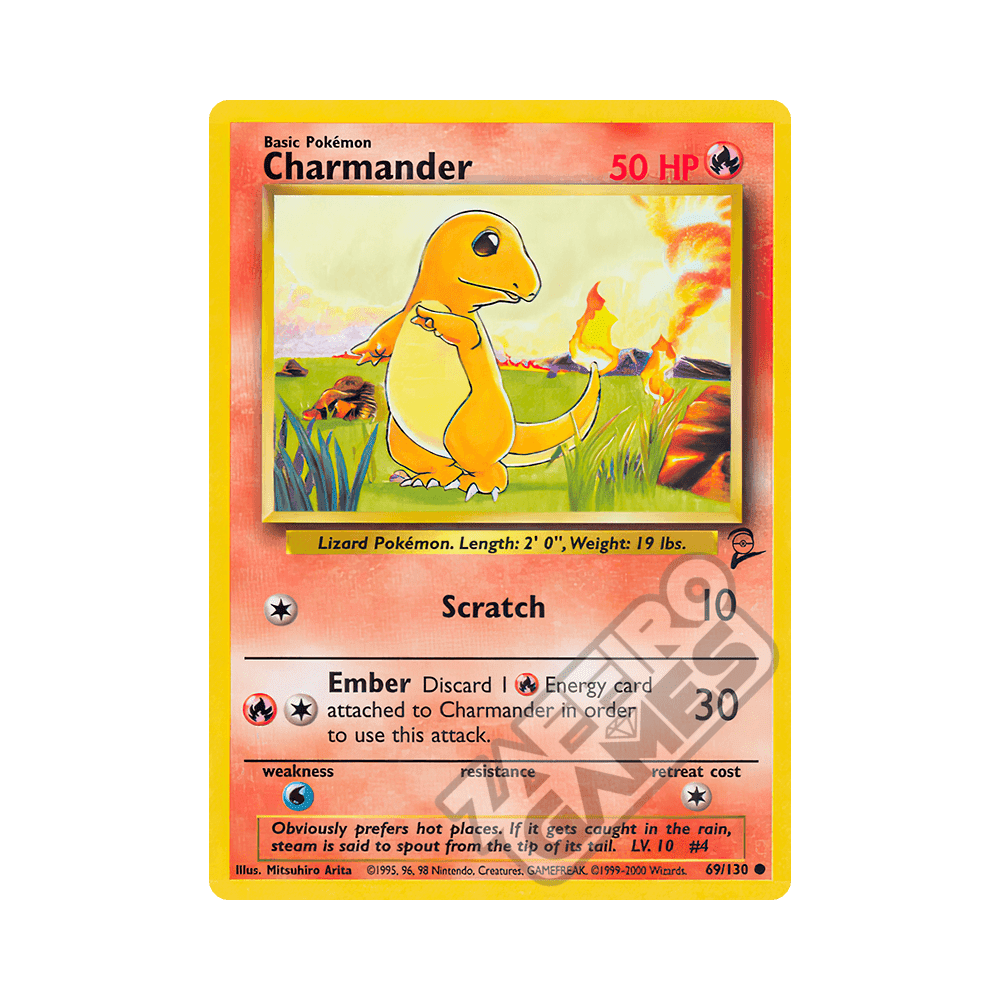 069/130 Charmander Comune (ENG) - Set Base 2 rr