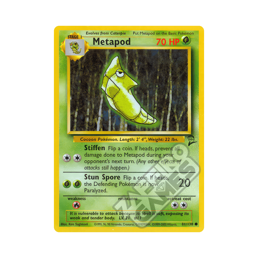 081/130 Metapod Comune (ENG) - Set Base 2 rr