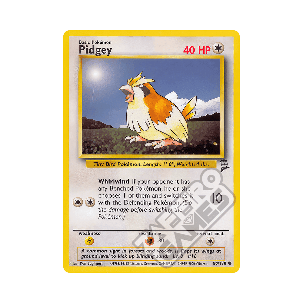 086/130 Pidgey Comune (ENG) - Set Base 2 rr