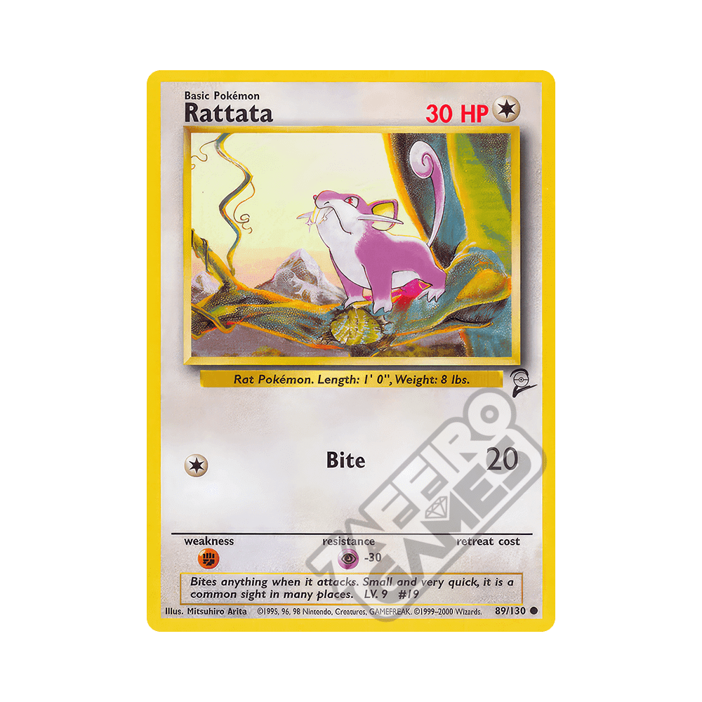 089/130 Rattata Comune (ENG) - Set Base 2 rr